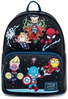 Image of Marvel Loungefly - Marvel Characters (Chibi Design) Mini backpacks multicolour