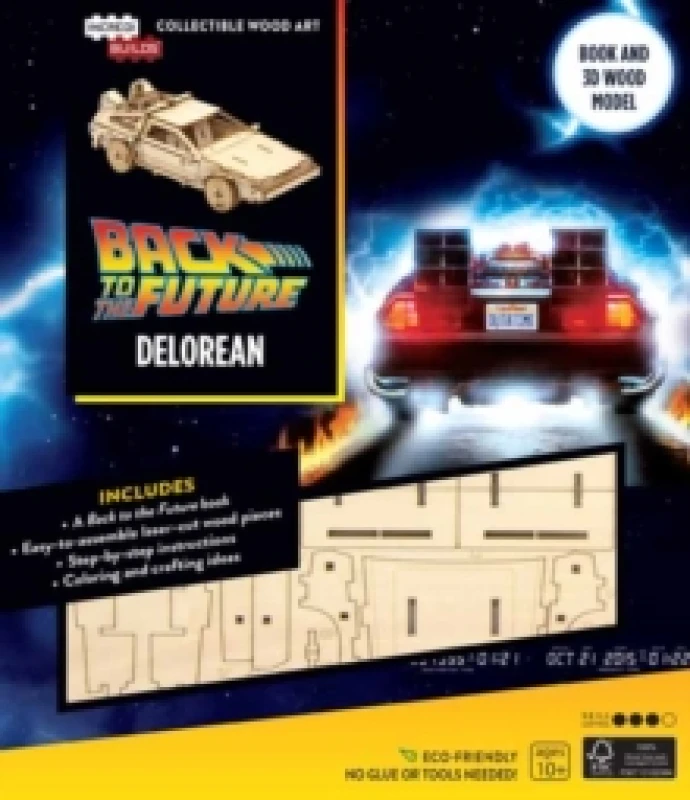 Image of IncrediBuilds: Back to the Future: DeLorean Book and 3D Wood Model Kit