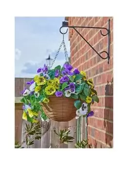 Image of Smart Garden Faux Pansy Hanging Basket
