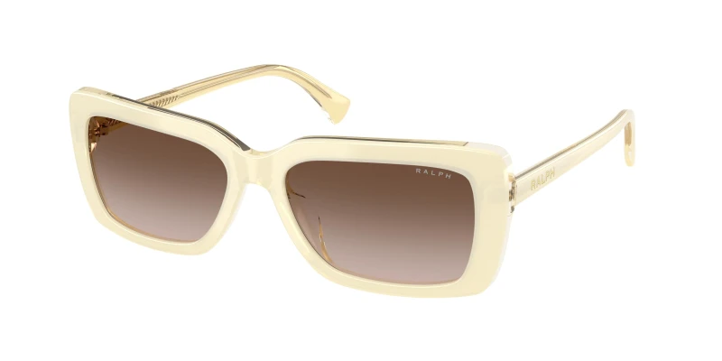 Image of Ralph 0Ra5342U Rectangle Sunglasses - Beige Beige WUF55 Female