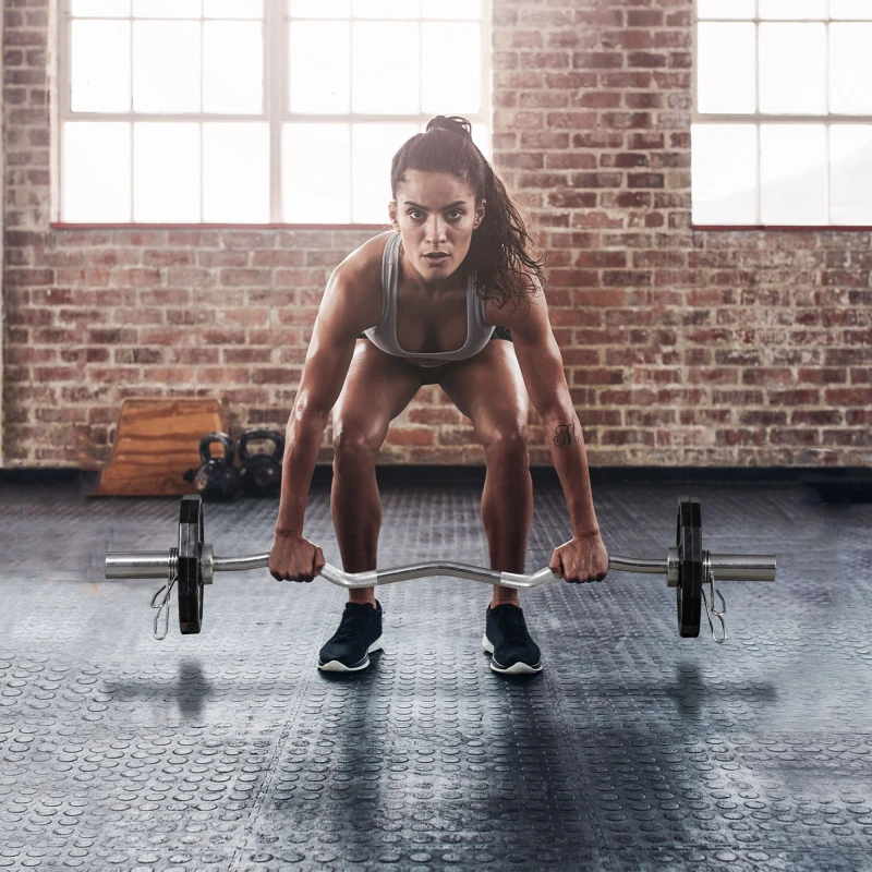 Image of SPORTNOW Olympic Weight Plates Set with 2''/5cm Holes for Home Gym, 2 x 5kg, Black A91-252V00BK