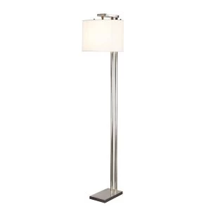 Image of 1 Light Floor Lamp Brushed Nickel, E27