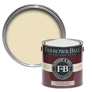 Image of Farrow & Ball Estate House white No. 2012 Matt Emulsion Paint 2.5L