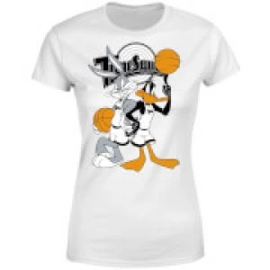Image of Space Jam Bugs And Daffy Tune Squad Womens T-Shirt - White - M