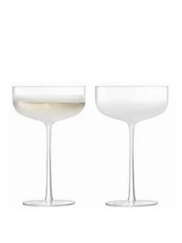 Image of Lsa International Mist Champagne Glasses Set Of 2