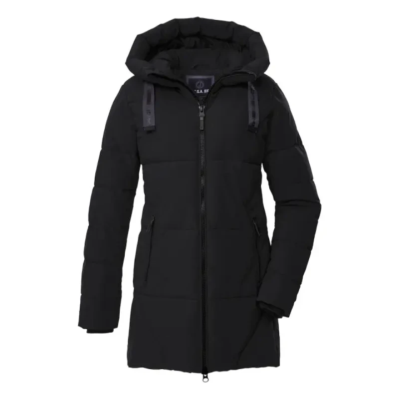 Image of Womens hooded parka Killtec GW 30 Noir Female 42