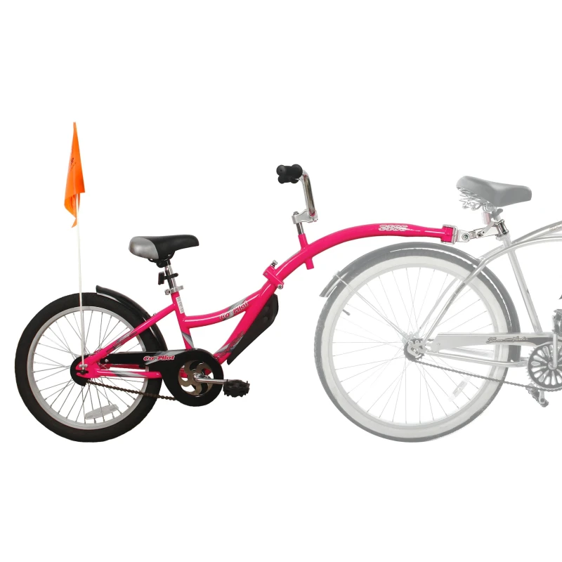 Image of Weeride WeeRide Co Pilot Tagalong Trailer Child Baby Bike Pink unisex One Size