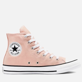 Image of Converse Womens Chuck Taylor All Star Hi-Top Trainers - Pink Clay/White/Black - UK 5