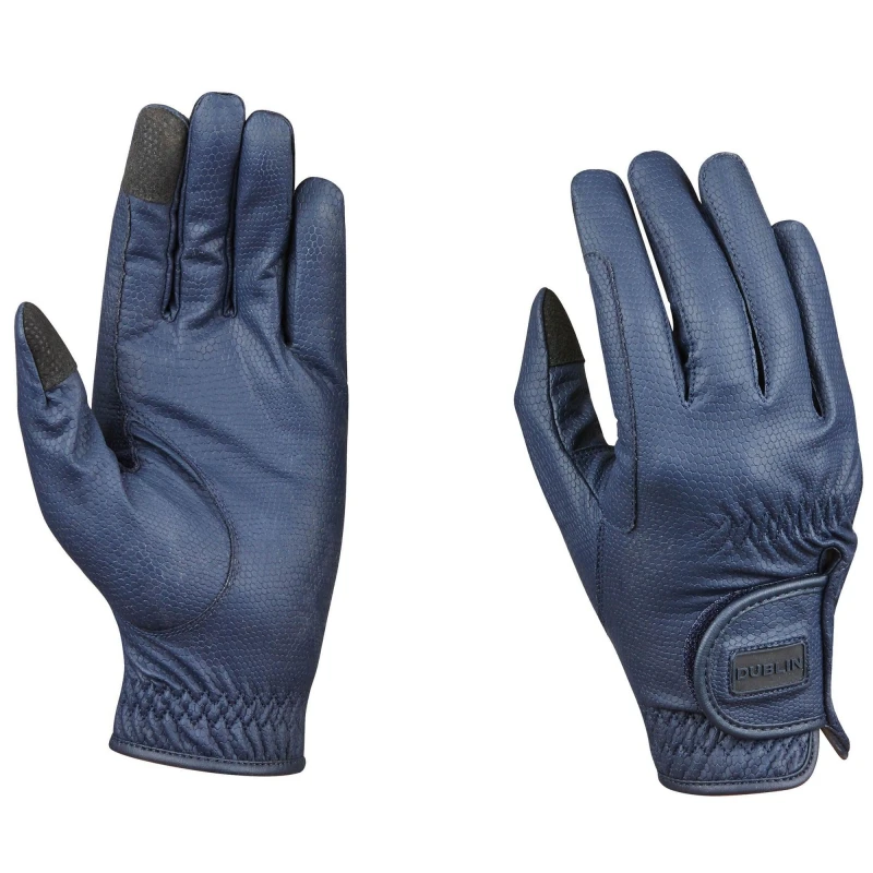 Image of Dublin Dublin Men Touch Screen Everyday Riding Gloves in Navy Size: X-Small Navy XS Male 5063300787397