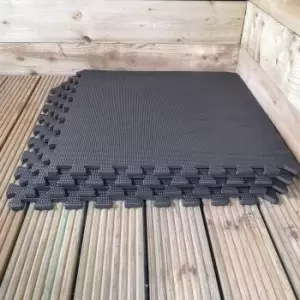 Image of 16 Piece EVA Foam Floor Protective Floor Tiles / Mats 60x60cm Each Set For Gyms, Garages, Camping, Kids Play Matting, Hot Tub Flooring Mats And Much M