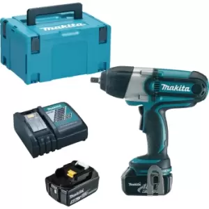 Image of Makita DTW450 18v Cordless LXT 1/2" Drive Impact Wrench 2 x 5ah Li-ion Charger Case