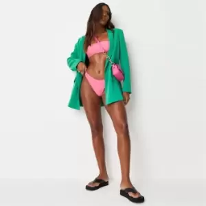 Image of Missguided Bandeau Bikini Top - Pink