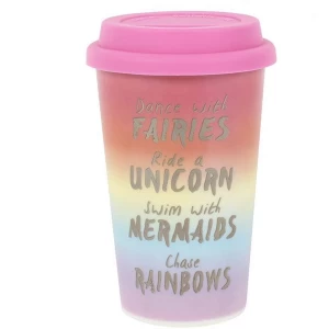 Image of Rainbow Metallic Thermal Travel Mug