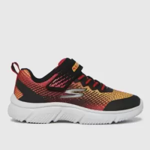 Image of SKECHERS Black & Red Go Run 650 Norvo Boys Junior Trainers