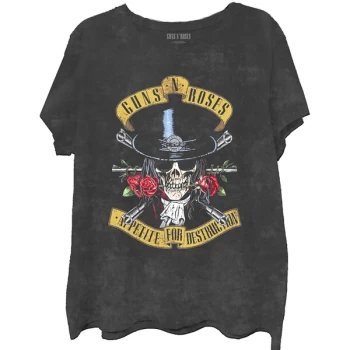 Image of Guns N' Roses - Appetite Washed Unisex Medium T-Shirt - Black