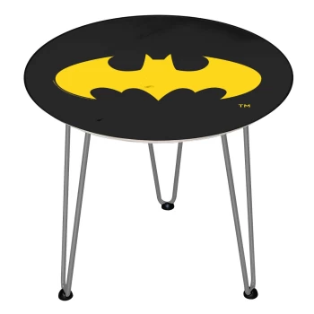 Image of Decorsome DC Batman Wooden Side Table - Silver