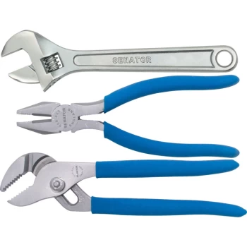 Image of 3 Piece Plier & Wrench Set