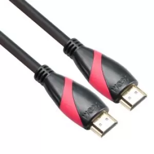 Image of VCOM HDMI 2.0 (M) to HDMI 2.0 (M) 1.8m Black 4K Supported Retail Packaged Display Cable