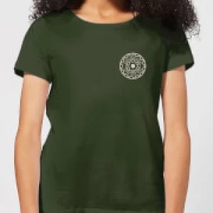 Image of Crystal Maze Fast And Safe Pocket Womens T-Shirt - Forest Green - S