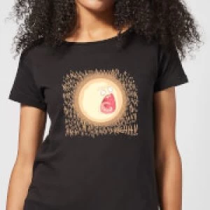 Image of Rick and Morty Screaming Sun Womens T-Shirt - Black