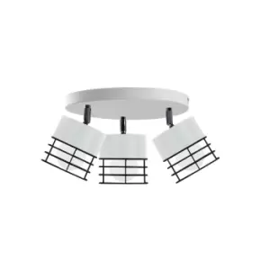 Image of Ohio Ceiling Spotlight Clusters White, Black, 32cm, 3x E27