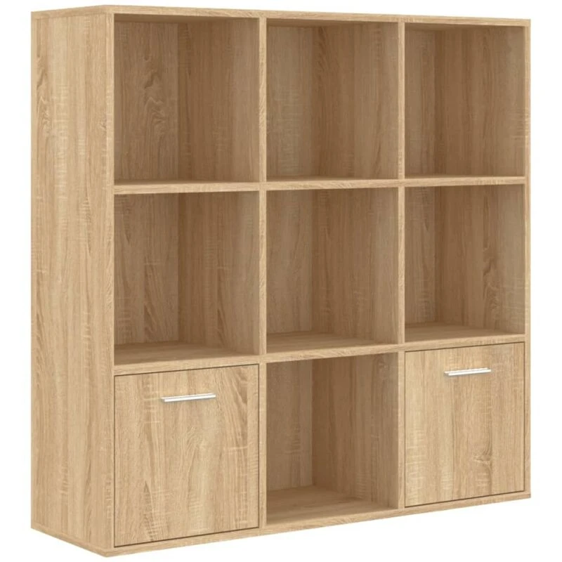 Image of VIDAXL Book Cabinet Sonoma Oak 98x30x98cm Engineered Wood Vidaxl 801119