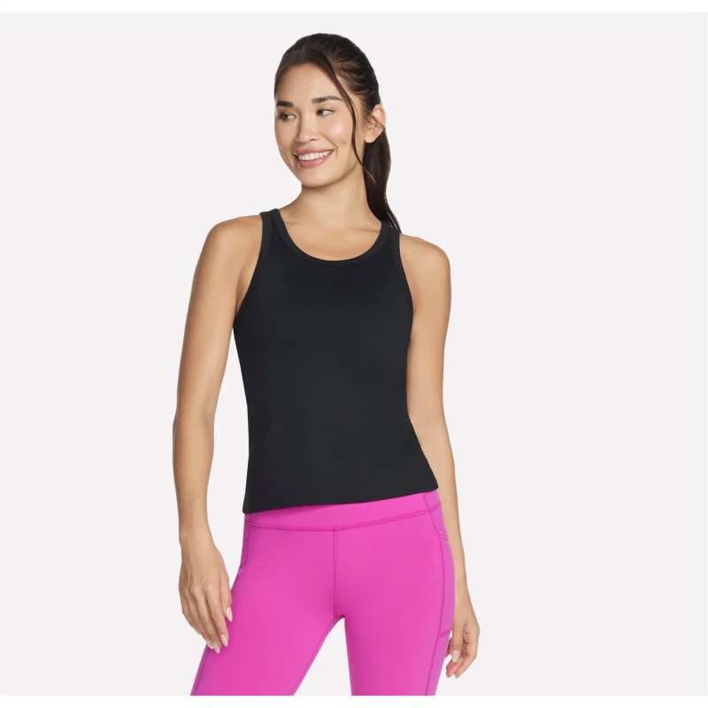 Image of Skechers Gowalk Shelf Bra Tank Bold Black female