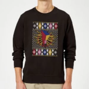 Image of Power Rangers Christmas Sweatshirt - Black