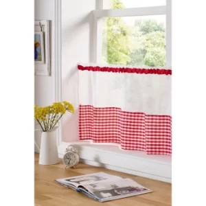 Image of Gingham Cafe Curtain Panels