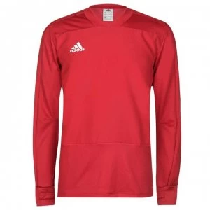 Image of adidas Training Top Mens - Red/White