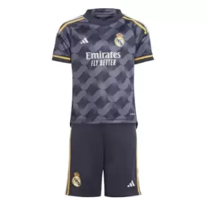 Image of adidas Real Madrid Away Minikit 2023 2024 Infants - Blue