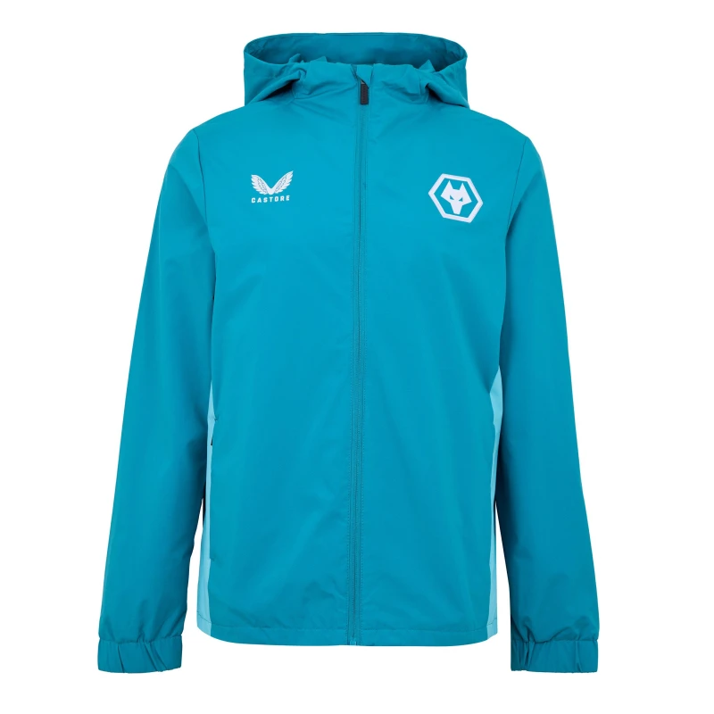 Image of Castore Castore Wlvs LwT Jkt PagodaBl/SaJt male S