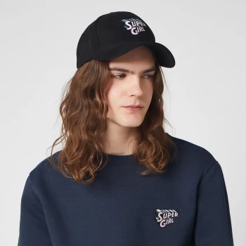 Image of DC Super Girl Embroidered Cap - Black