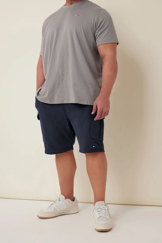 Image of BadRhino BadRhino Men Jogger Shorts in Mid Navy Size: 4X-Large Mid Navy 4XL Male 5057147756753