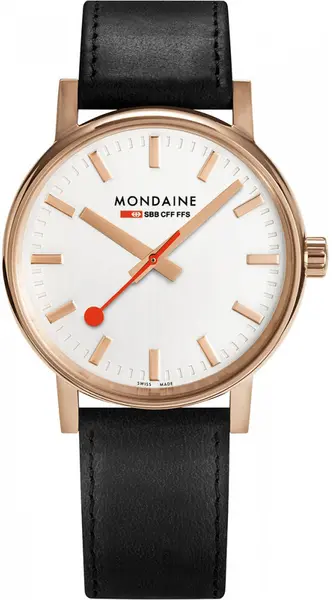 Image of Mondaine Watch Evo2 Rose Gold - White