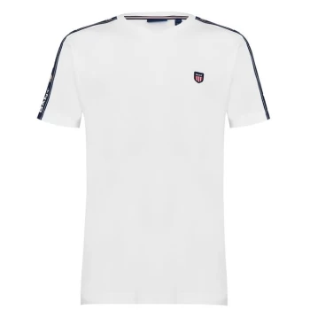Image of Gant Retro Logo T Shirt - White