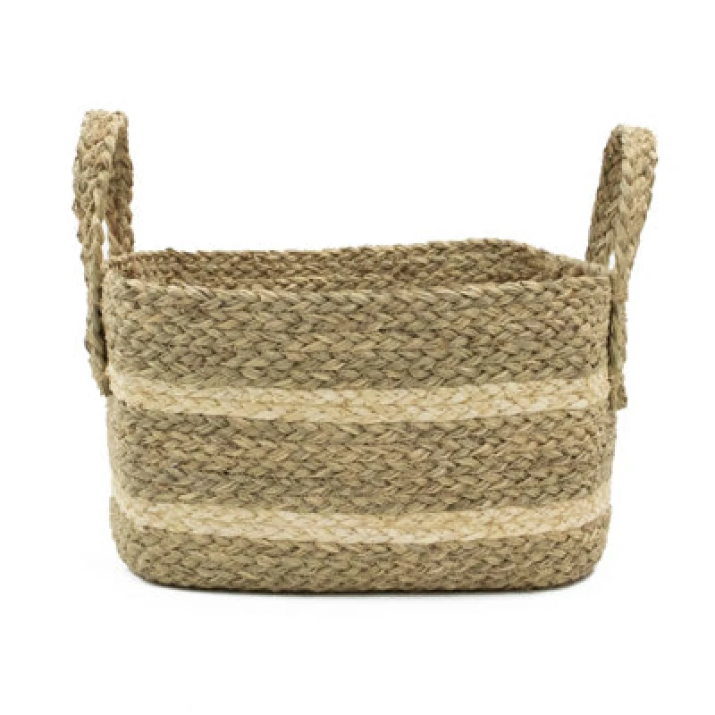 Image of Jvl Palma Natural Rectangular Large Storage Basket