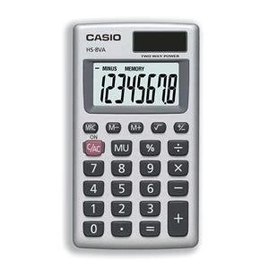 Image of Original Casio HS 8VA Calculator Handheld BatterySolar power 8 Digit 3 Key Memory