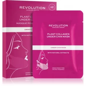 Image of Revolution Skincare Plant Collagen Under Chin Mask Firming Sheet Mask For Face Contours 2 pc