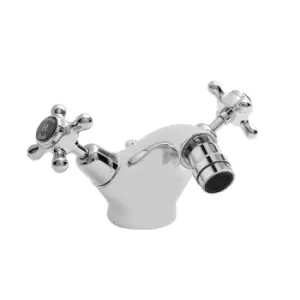 Image of Hudson Reed Black Topaz With Crosshead & Domed Collar Bidet Tap - Chrome