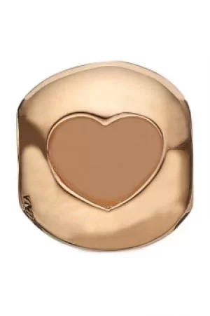 Image of Ladies Christina Gold Plated Sterling Silver Open your Heart Bead Charm 623-G07