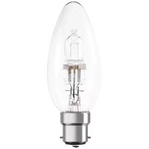 Image of Status Halogen Bayonet Cap Candle Bulb 42W