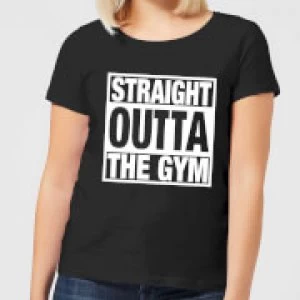 Image of Straight Outta the Gym Womens T-Shirt - Black - 3XL - Black