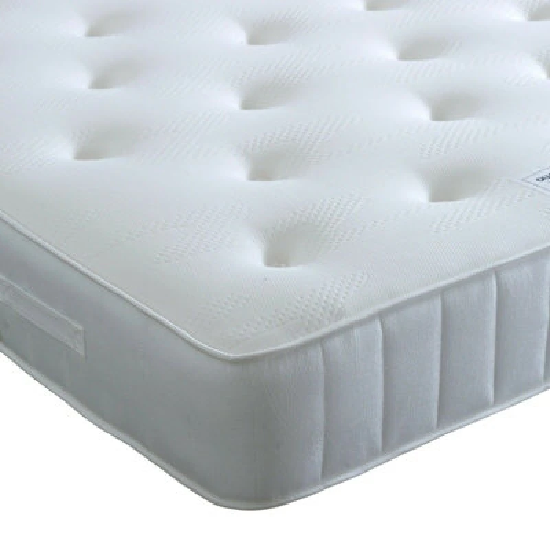 Image of Bedmaster Bedmaster Quartz Pocket Sprung Memory Foam Mattress in White Size: Double White Double Unisex 0764283933324