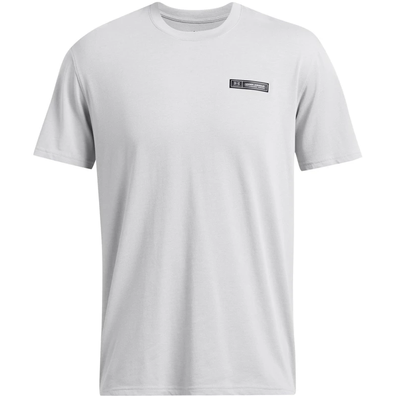 Image of Under Armour Mens Heavyweight Short-Sleeve Performance Gym Top Gray male S