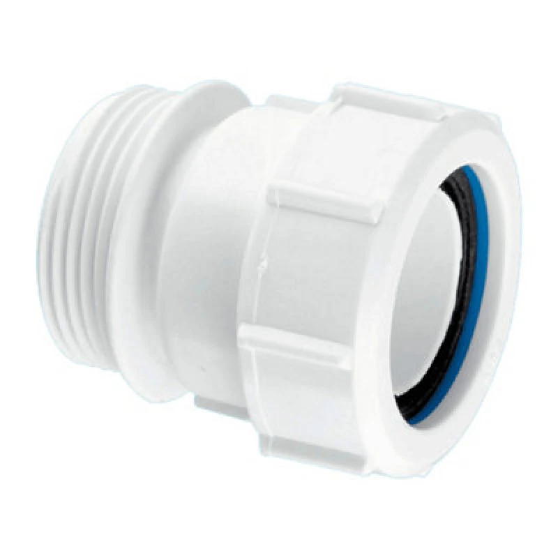 Image of McAlpine T31M 1.5" Straight Connector BSP Male x Universal White
