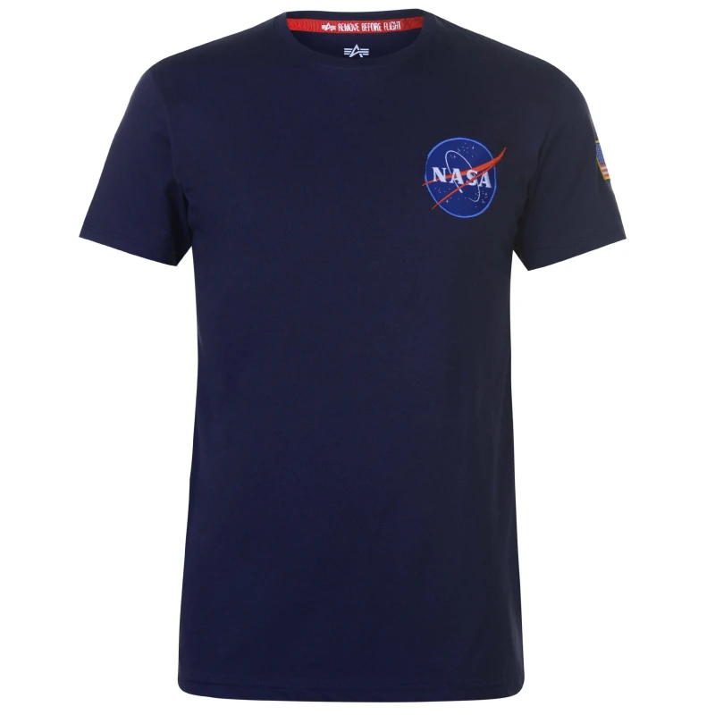 Image of Alpha Industries SPACE SHUTTLE T - Blue Blue M