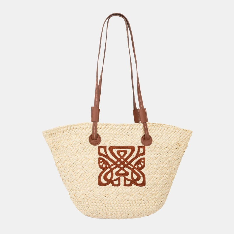 Image of Biba Straw Beach Bag Tan female One Size