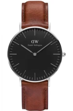 Image of Unisex Daniel Wellington Classic Black St Mawes Watch 36mm Watch DW00100142