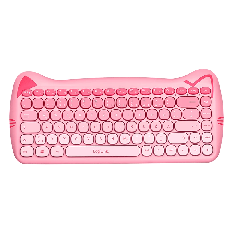 Image of LogiLink Kids Keyboard 2.4G Combo set. pink